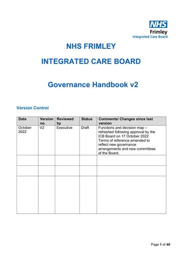 Governance Handbook